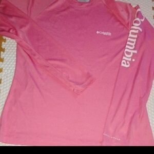 Columbia PFG Pink Long Sleeve Shirt